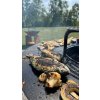 Gril Strend Pro Fiesta, prevedenie rust, oceľ, priemer 100 cm, s ohniskom