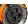 Kábel Strend Pro DG-FB04 predlžovací, L-15 m, IP20, na bubne, prierez 1,5 mm2