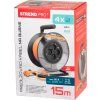 Kábel Strend Pro DG-FB04 predlžovací, L-15 m, IP20, na bubne, prierez 1,5 mm2