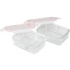 Dóza MagicHome, sada 2 ks, 2 x 900 ml, obdĺžniková, s chladiacim boxom, termobox, termo taška, sklenená