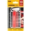 Sada bitov Strend Pro Premium, PH, PZ, TORX, S2, 1/4", 50mm, 10 dielna