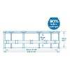 Bazén Bestway® Steel Pro MAX, 56418, kartušová filtrácia, rebrík, 366x100 cm