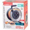 Kábel Strend Pro DG-FB04 predlžovací, L-25 m, IP20, na bubne, prierez 1,5 mm2