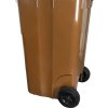 Nádoba Europlast 240 lit., plast, hnedá, popolnica na odpad