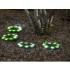 Lampa Strend Pro 6155, Trávnaté platne 4 ks, 24 cm, solárne kruhy z umelej trávy, 4x 8 LED, AA