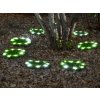 Lampa Strend Pro 6155, Trávnaté platne 4 ks, 24 cm, solárne kruhy z umelej trávy, 4x 8 LED, AA
