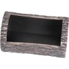 Kvetináč Strend Pro Woodeff, walnut, 22x35 cm, truhlík, kmeň, efekt dreva