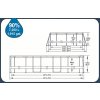 Bazén Bestway® Power Steel™, Vista Series, 56714, kartušová filtrácia, rebrík, plachta, dávkovač, 427x250x100 cm