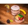 Obedár MagicHome LB933, 3 dielny, 3x 1500 ml, ružový, 20x15x6,2 cm