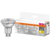 Žiarovka OSRAM® BASIC LED GU10 50 (ean8392) 36° 4,3W/840 4000K MULTIPACK, sklo, Star CLASSIC