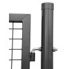 Brána Strend Pro METALTEC ECO, 1000/1000/50x50 mm, hranatý rám, antracit, jednokrídlová, záhradná, ZN+PVC, RAL7016