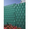 Páska Strend Pro EUROSTANDARD, 190 mm, L-26 m, tieniaca, zelená, krycia, na plotové panely, 1050 g/m2, PVC, RAL6005