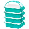 Obedár MagicHome CS336, 4 dielny, 4x 1000 ml, PP/PE, 24,3x14,6x29,5 cm