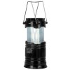 Lampa Strend Pro Camping CL102, LED, 80 lm, 1200 mAh, efekt plameňa, kempingové svietidlo, solárne nabíjanie, USB výstup