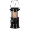 Lampa Strend Pro Camping CL102, LED, 80 lm, 1200 mAh, efekt plameňa, kempingové svietidlo, solárne nabíjanie, USB výstup