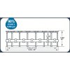 Bazén Bestway® Power Steel™, Vista Series, 56977, kartušová filtrácia, rebrík, plachta, ChemConnect ™ dávkovač, lepiaca záplata, 549x122 cm