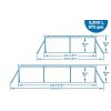 Bazén Bestway® Steel Pro™, 56411, kartušová filtrácia, 300x201x66 cm