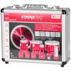 Sada vyrezávačov Strend Pro Premium, 6-8-10-20-35-50-68 mm, adaptér, fréza na zväčšovanie dier, kotúč, M14, diamant, korunky, professional