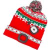 Čiapka Strend Pro X-mas červeno-zelená L, 4x SMD LED, USB nabíjanie