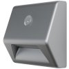 Svietidlo LEDVANCE NIGHTLUX® Stair Silver, so senzorom pohybu, 3xAAA, 84x28x73 mm