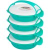 Obedár MagicHome, okrúhly, 4 dielny, farebný, 4x 1000 ml, 22,4x20,5x29,5 cm