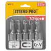 Hlavica s magnetom Strend Pro MS84, 10 mm, 1/4", magnetický držiak bitov, bal. 5 ks