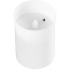 Kahanec MagicHome TG-10, s LED sviečkou, na hrob, biely, 12 cm, (súčasť balenia 2xAA)