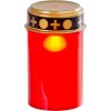 Kahanec MagicHome TG-10, s LED sviečkou, na hrob, červený, 12 cm, (súčasť balenia 2xAA)