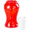 Kahanec MagicHome TG-26, s LED sviečkou, na hrob, červený, 17 cm, (súčasť balenia 2xAA)