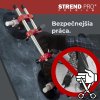 Držiak skla Strend Pro, prísavný, 2-kupolový, nivelačná pomôcka na dlažbu a obklady, profesional, max. 150 kg