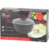 Hrniec MagicHome Black Marble Line, 20 cm, 2200 ml, s pokrievkou
