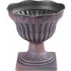 Kvetináč Strend Pro Antik, s podstavcom, 30x30 cm, medený, metalický efekt