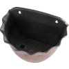 Kvetináč Strend Pro Wave, 26x18 cm, zlatý, metalický efekt, závesný