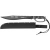 Mačeta Strend Pro Tactical, s puzdrom, s pílkou, s ochranou ruky, čierna, 61 cm