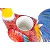 Dekorácia MagicHome Mecco, Kohút, plech, farebný, kvetináč, 50x19x54 cm