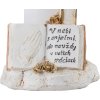 Dekorácia MagicHome, Kríž so sviečkou, LED, polyresin, na hrob, 2xAA, 11,5x11,5x18 cm