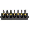 Sada Tough Case - držiak 7ks bitov 25mm + (PZ1, PZ2, T15, T20, T25, T30) FLEXTORQ