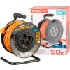 Kábel Strend Pro DG-FB04 predlžovací, L-50 m, IP20, na bubne, prierez 1,5 mm2
