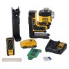 Laser čiarový 3x360° zelený laser s dialkovým ovládaním 18V kufor 1x2,0Ah