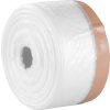 Fólia krycia Strend Pro, 550 mm, L-30 m, PE, maliarska, s látkovou lepiacou páskou, zakrývacia na podlahu