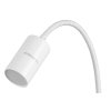 Lampa Strend Pro, stolná, s klipsou na uchytenie, Alu, biela, USB, 41 cm