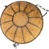 Vešiak Strend Pro, držiak na kvetináč, oceľ/kokos, visiaci, s retiazkou a háčikom, 20 cm