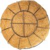 Vešiak Strend Pro, držiak na kvetináč, oceľ/kokos, visiaci, s retiazkou a háčikom, 40 cm