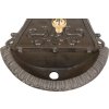 Umývadlo Strend Pro Garden LT-H20680, záhradné, hnedé, 250x115x415 mm
