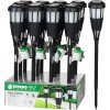 Lampa Strend Pro Garden, fakľa, solárna, čierna, 6x LED, 7,5x51 cm, Sellbox 12 ks