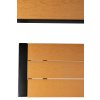 Set GARDIVA záhradný, stôl 118x58x75,5 cm, 2x lavička 108x25x45 cm
