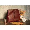 Taska pres rameno Leia burgundy vegan 2