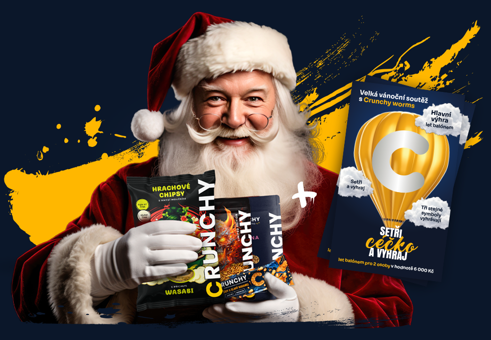 Vánoční soutěž o let balónem je tady! Pojď si zahrát s Crunchy Worms o super dárek.