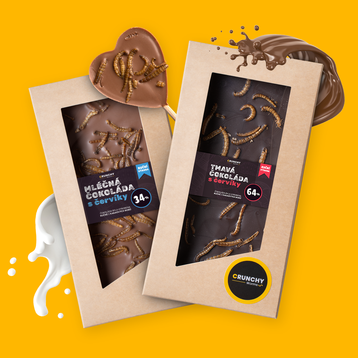 Sie sind zurück! Unsere Insektenschokolade ist wieder im Angebot!