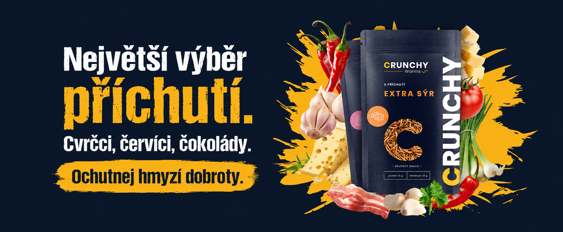 Velký výběr příchutí